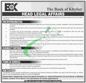 Bank of Khyber Jobs