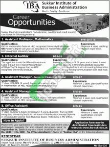 IBA Sukkur Jobs