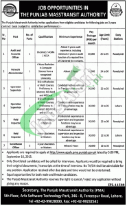 Punjab Metrobus Authority Jobs