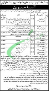 District & Session Court Jamshoro Jobs