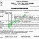 Sindh Service Tribunal Jobs
