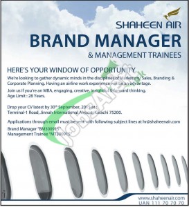 Shaheen Air Jobs