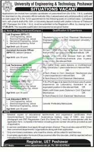 UET Peshawar Jobs