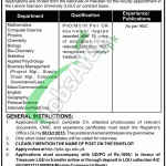 LGU Lahore Jobs