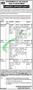 Jobs in Health Department Lahore