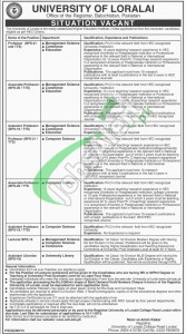 University of Loralai Jobs