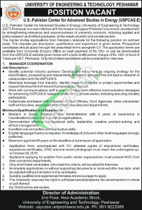 UET Peshawar Jobs