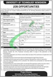 University of Technology Nowshera Jobs