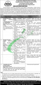 Special Education Department Punjab Jobs