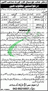 Small Causes Court Lahore Jobs