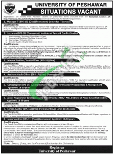 Peshawar University Jobs