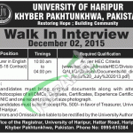 University of Haripur Jobs