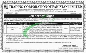 TCP Pakistan Jobs