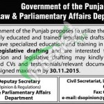 Law & Parliamentary Affairs Department Punjab Jobs
