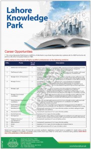 Lahore Knowledge Park Jobs