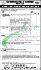 Wazirabad Institute of Cardiology Jobs