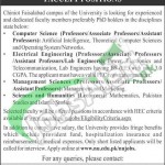 Faculty Jobs in Fast University Faisalabad 