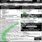 Recruitment for the Post of Controller and Lecturer by IBA Community College Sukkur