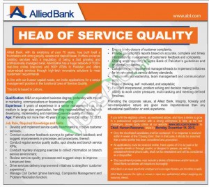 Allied Bank Jobs