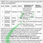 Recruitment Offers for Research Associate and Development in Agriculture Department Islamabad