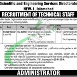 Recruitment Offers in Public Sector Organization Islamabad