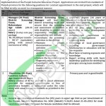 Career Opportunities in Special Educaion Department Govt of Punjab for Manager2016