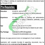 Cadet College Hasan Abdal Jobs