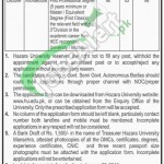 Hazara University Mansehra Jobs