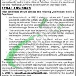 Lawyer and Legal Advisor Jobs in Karachi 2016