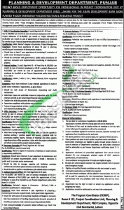 Planning & Development Department Punjab Jobs