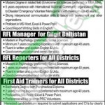 Career Opportunities in Pakistan Red Crescent Society for Director Health, Deputy Director Watsan, Shelter 