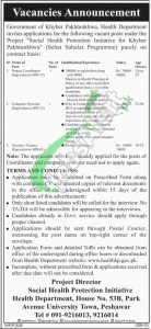 Health Department KPK Jobs