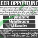 Recruitment Offers in FMCG Company February 2016 in Karachi Latest Advertisement