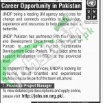 Situations Vacant in UNDP 2016 Lahore For Provincial Project Manager Apply Online