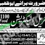 Employment Offers in Abu Dhabi 2016 For Indusctrial Electrician Latest Advertisement