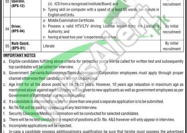 Law and Parliamentary Affairs Department Balochistan Jobs