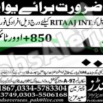 Situations Vacant in Ritaal International 25 February 2016 For Labour Urgently Required