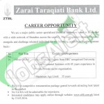 Situations Vacant in ZTBL 2016 in Islamabad Apply Online Last Date