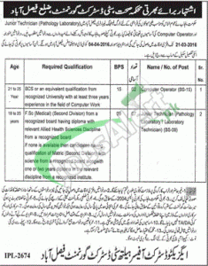 Health Department Faisalabad Jobs