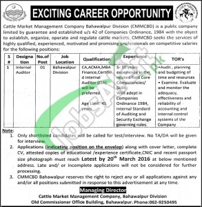 Cattle Market Management Company Jobs