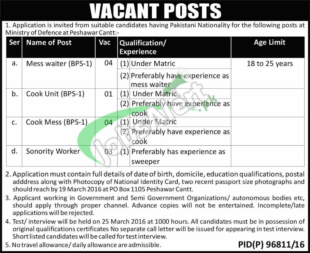 Ministry of Defence Jobs