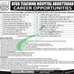 Ayub Teaching Hospital Jobs