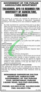 Agriculture University Faisalabad Jobs