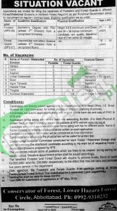 Forest/Watershed Division Jobs April 2016 For Forester NTS Application Form