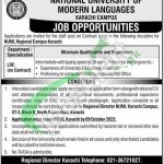 NUML Karachi Campus Jobs