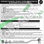 Caree Opportunities in Pakistan Army ISPR Rawalpindi April 2016 For Civilian Officers