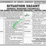Energy Department Sindh Jobs
