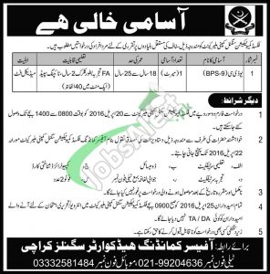 Pakistan Army Jobs