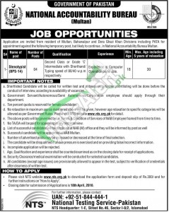 NAB Multan Jobs