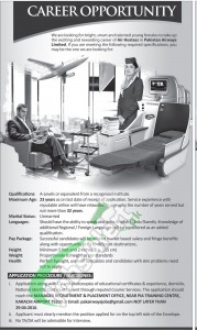 Pakistan Airways Jobs